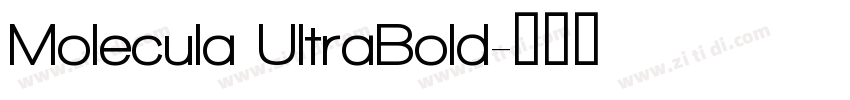 Molecula UltraBold字体转换